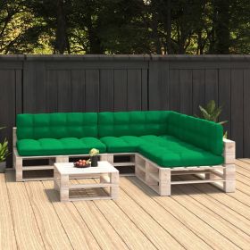 Pallet Sofa Cushions 7 pcs Green