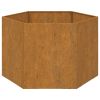 Planter Rusty 23.6"x23.6"x17.7" Corten Steel