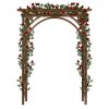 Free shipping 7FT  Beautiful And Practical Garden Arch Dark Brown YJ