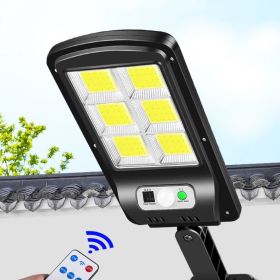 Solar Wall Light IP67 Waterproof High-brightness Solar Light (Option: Black-120COB-1PCS)