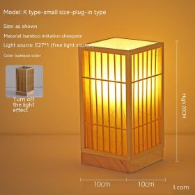 Japanese Atmosphere Retro Homestay Bedroom Bedside Lamp (Option: Without E27 Light Source-Without Bulb-K)