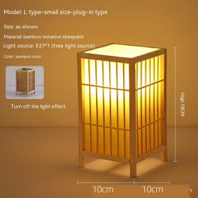 Japanese Atmosphere Retro Homestay Bedroom Bedside Lamp (Option: Without E27 Light Source-Without Bulb-L)