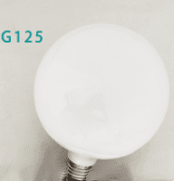 Milky White LED Glass Bulb Warm White Light Source (Option: G125-5W-White light)