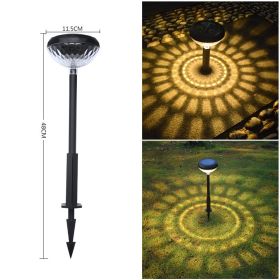 Solar Outdoor Lawn Waterproof Small Night Lamp (size: 2011 Warm Light RGB)