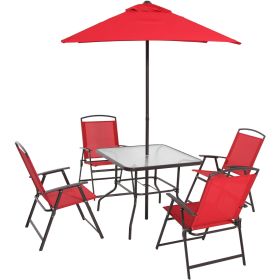 Albany Lane 6 Piece Outdoor Patio Dining Set (actual_color: tan)