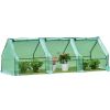 Outoodor mini greenhouse helps to protect plants opening conservatory;  three rooms; XH