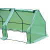 Outoodor mini greenhouse helps to protect plants opening conservatory;  three rooms; XH