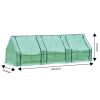 Outoodor mini greenhouse helps to protect plants opening conservatory;  three rooms; XH