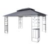 13x10 Outdoor Patio Gazebo Canopy Tent With Ventilated Double Roof And Mosquito net(Detachable Mesh Screen On All Sides); Suitable for Lawn;  Garden;