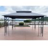 13x10 Outdoor Patio Gazebo Canopy Tent With Ventilated Double Roof And Mosquito net(Detachable Mesh Screen On All Sides); Suitable for Lawn;  Garden;