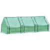 Outoodor mini greenhouse helps to protect plants opening conservatory;  three rooms; XH