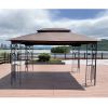 13x10 Outdoor Patio Gazebo Canopy Tent With Ventilated Double Roof And Mosquito net(Detachable Mesh Screen On All Sides); Suitable for Lawn;  Garden;