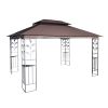 13x10 Outdoor Patio Gazebo Canopy Tent With Ventilated Double Roof And Mosquito net(Detachable Mesh Screen On All Sides); Suitable for Lawn;  Garden;