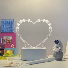 3D Acrylic Board Handwriting Message Board LED Light (Option: Style16-USB three colors)